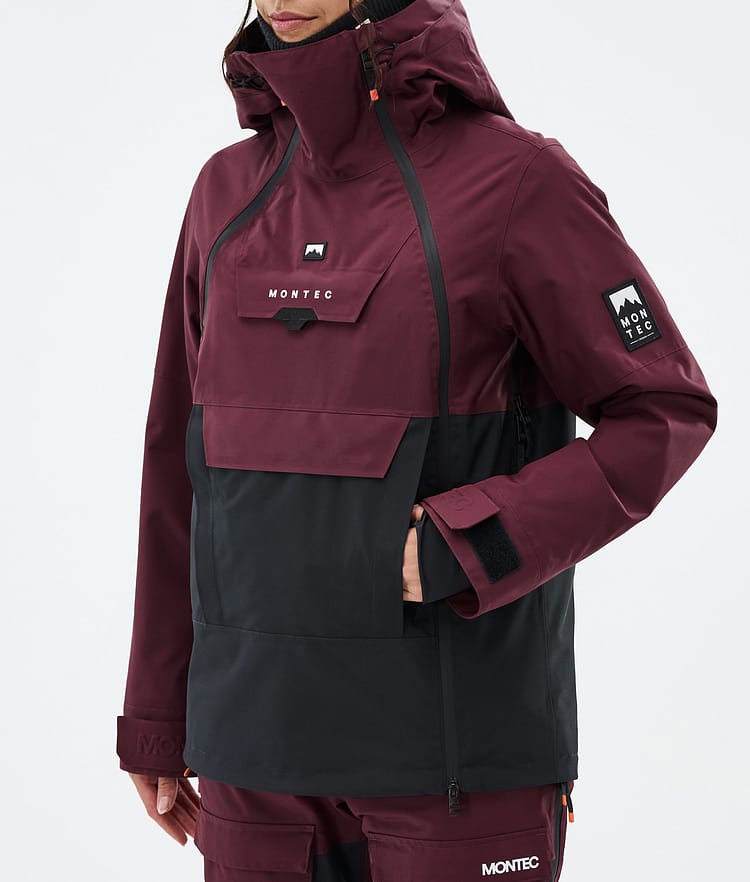 Montec Doom W Snowboard jas Dames Burgundy/Black, Afbeelding 8 van 11