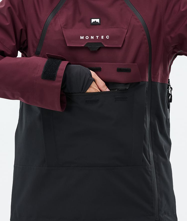 Montec Doom W Snowboard jas Dames Burgundy/Black, Afbeelding 9 van 11
