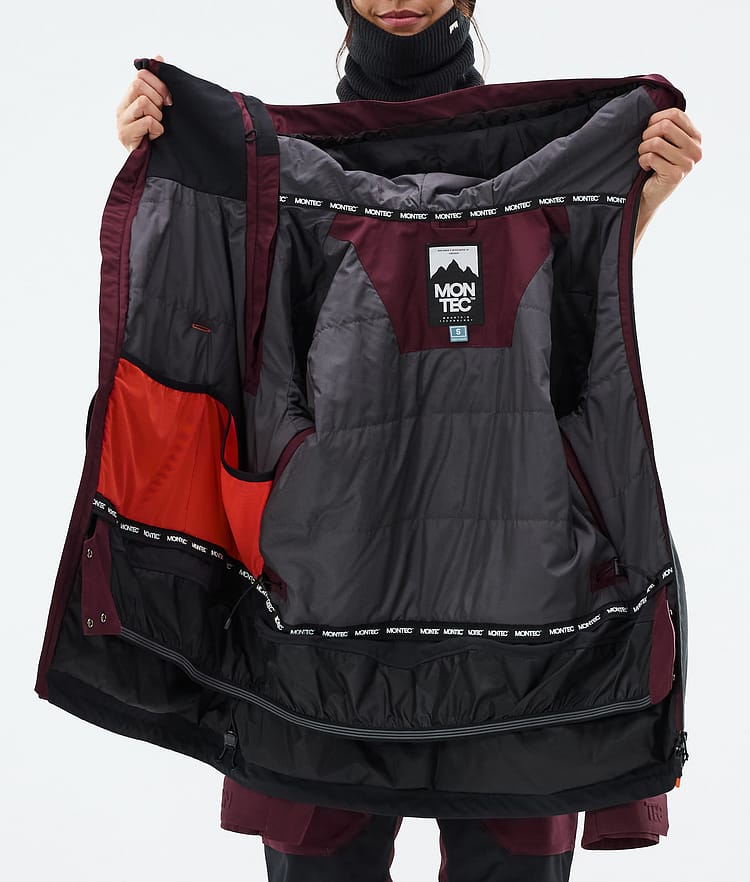 Montec Doom W Ski jas Dames Burgundy/Black, Afbeelding 11 van 11