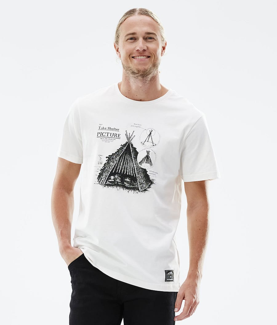 Picture D&S Shelter T-shirt Natural White