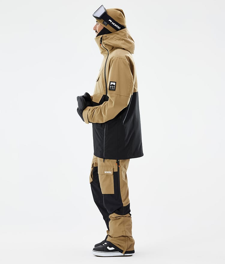 Montec Doom Veste Snowboard Homme Gold/Black, Image 4 sur 11