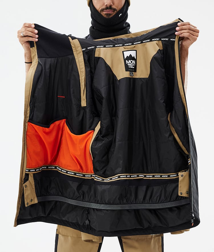 Montec Doom Snowboard jas Heren Gold/Black, Afbeelding 11 van 11