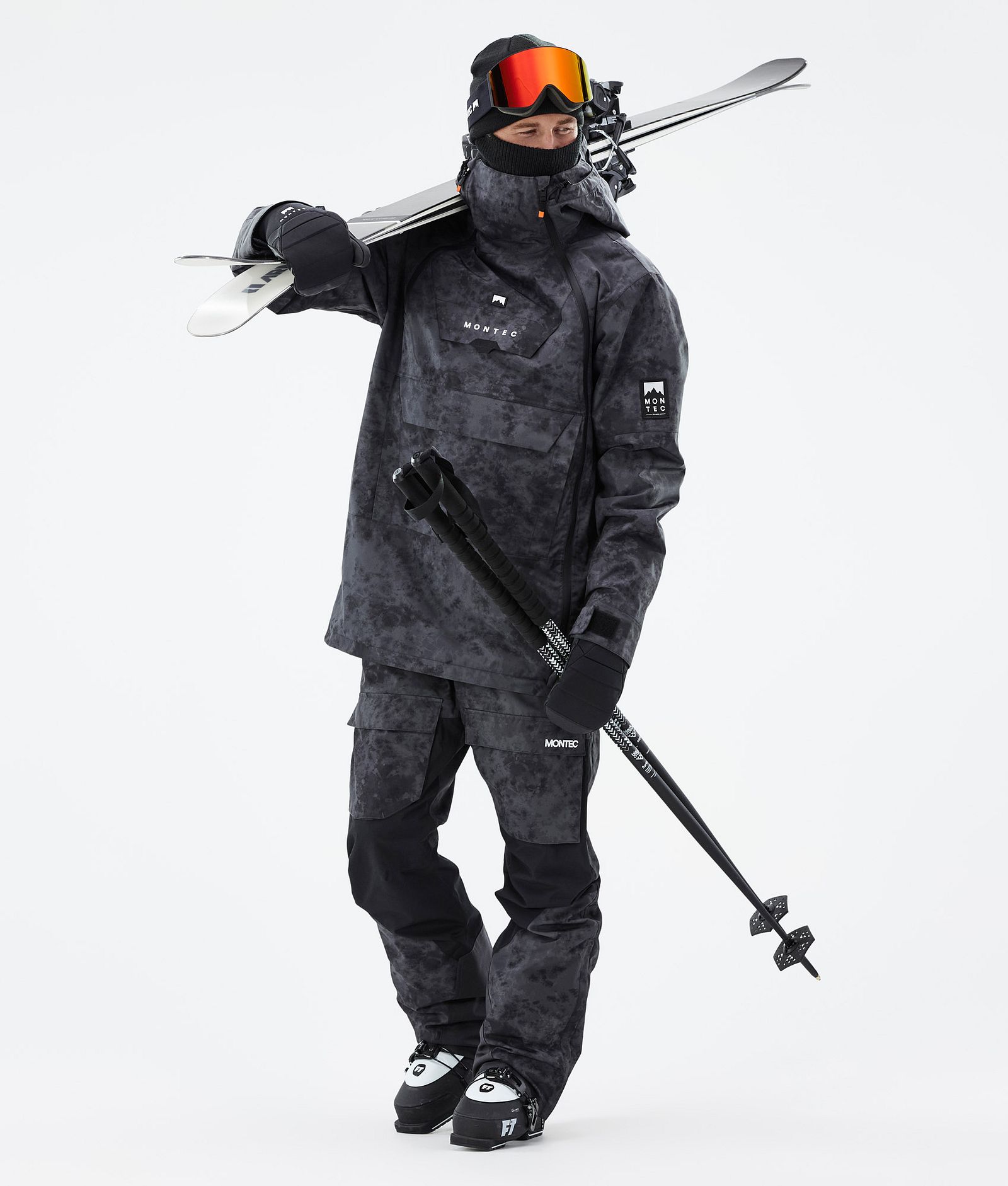 Montec Doom Ski Jacket Men Black Tiedye