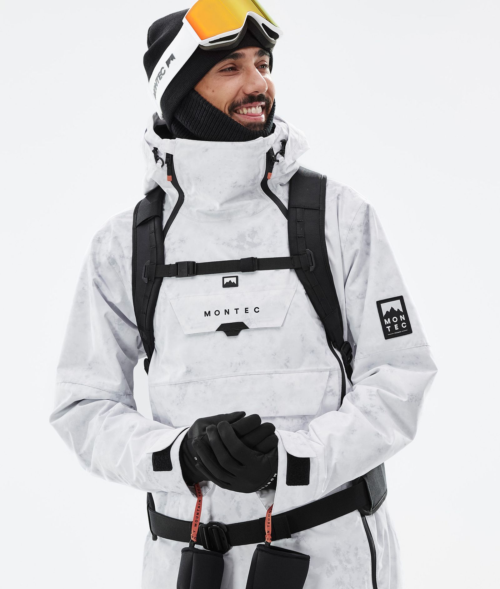 Montec Doom Snowboard Jacket Men White Tiedye Renewed, Image 2 of 11