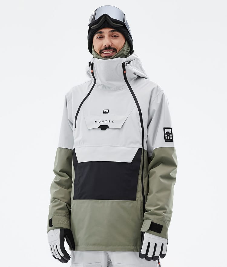 Montec Doom Ski jas Heren Light Grey/Black/Greenish, Afbeelding 1 van 11