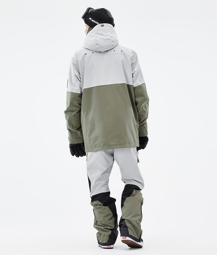 Montec Doom Kurtka Snowboardowa Mężczyźni Light Grey/Black/Greenish, Zdjęcie 5 z 11