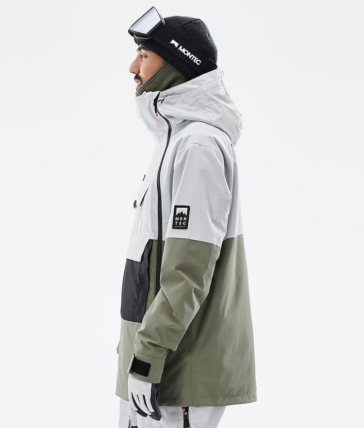 Montec Doom Ski Jacket Men Light Grey/Black/Greenish, Image 6 of 11