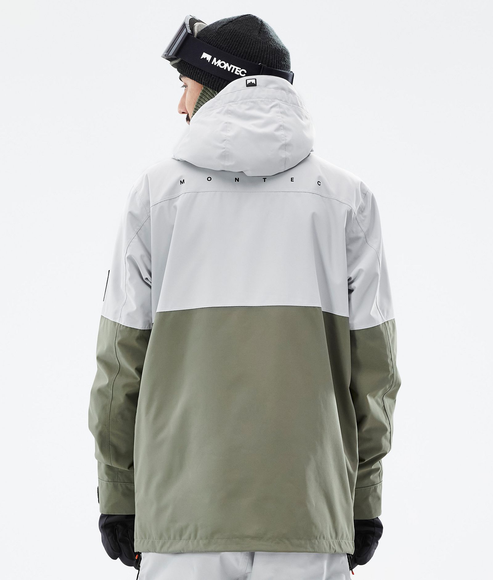 Montec Doom Veste Snowboard Homme Light Grey/Black/Greenish, Image 7 sur 11