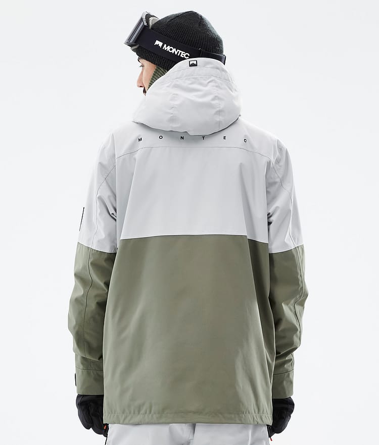 Montec Doom Kurtka Snowboardowa Mężczyźni Light Grey/Black/Greenish, Zdjęcie 7 z 11