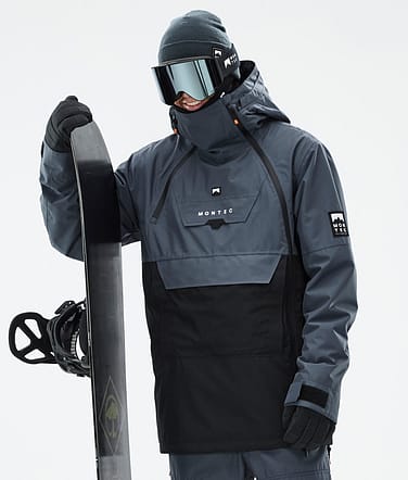 Montec Doom Snowboard Jacket Men Metal Blue/Black Renewed