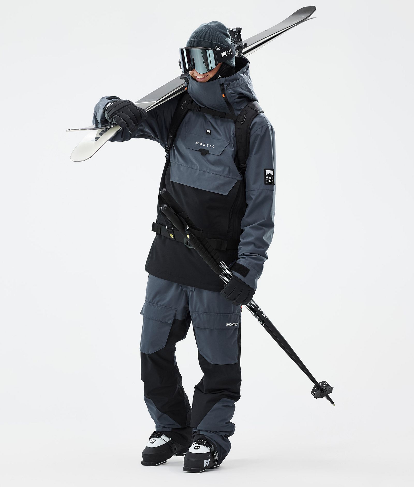 Montec Doom Ski Jacket Men Metal Blue/Black