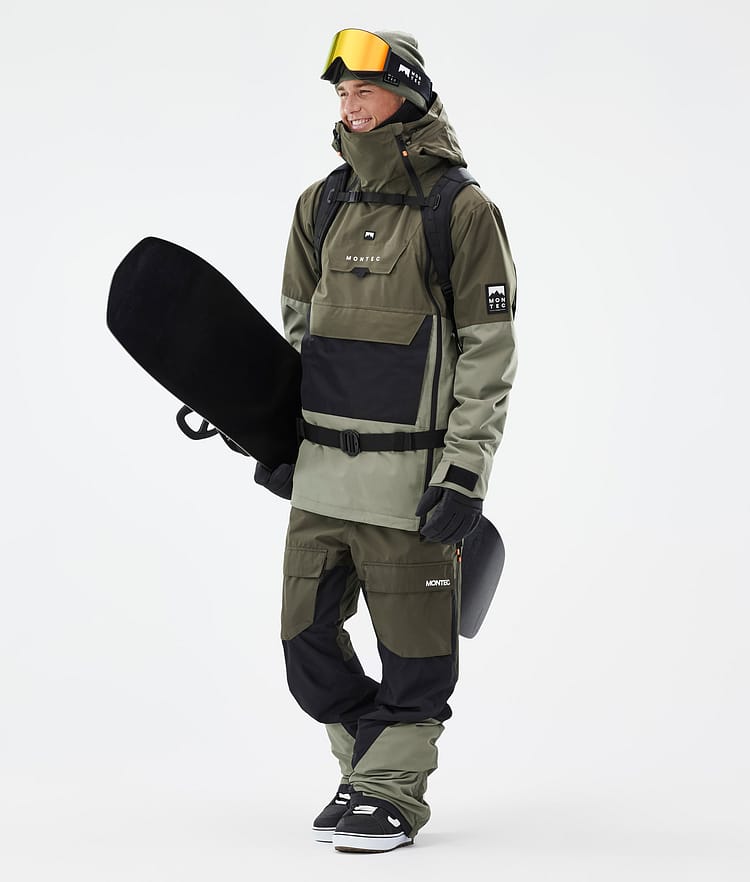 Montec Doom Kurtka Snowboardowa Mężczyźni Olive Green/Black/Greenish Renewed, Zdjęcie 3 z 11
