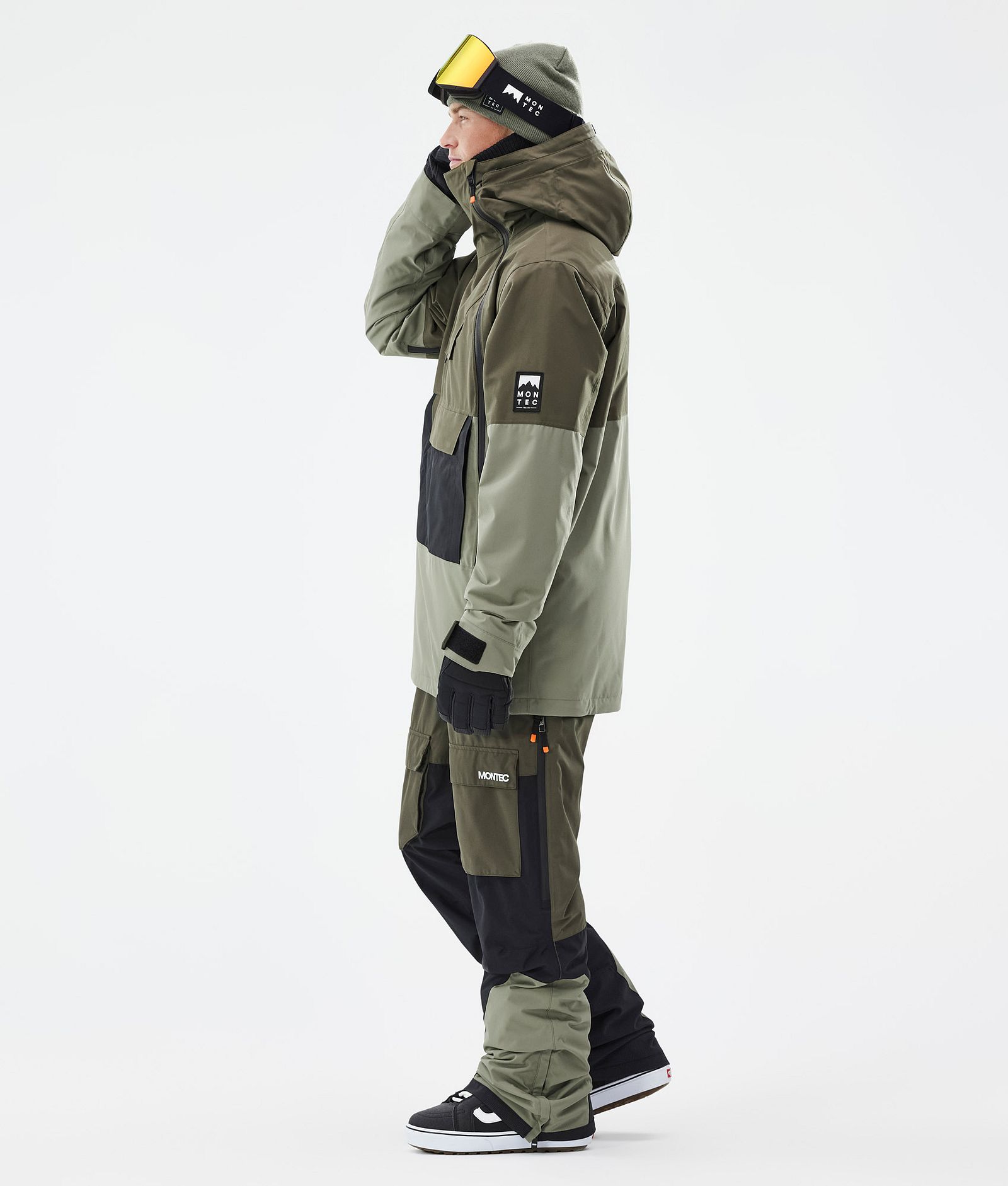 Montec Doom Veste Snowboard Homme Olive Green/Black/Greenish Renewed, Image 4 sur 11