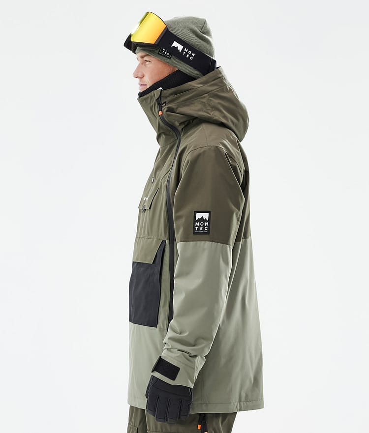 Montec Doom Kurtka Snowboardowa Mężczyźni Olive Green/Black/Greenish