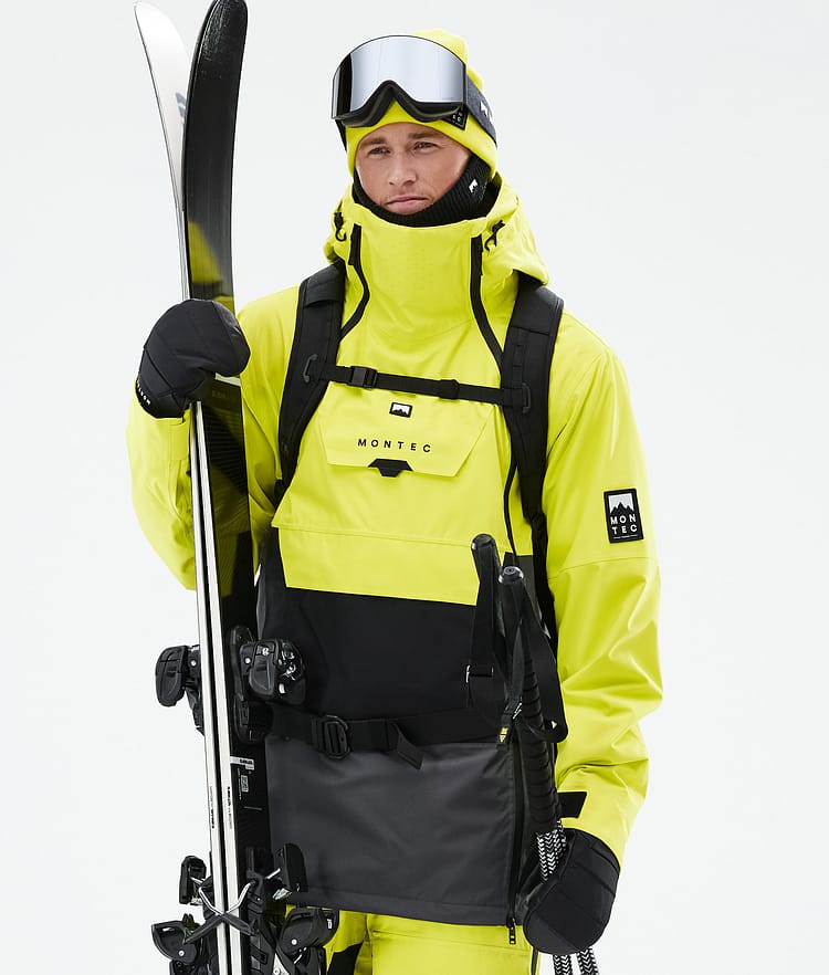 Montec Doom Ski jas Heren Bright Yellow/Black/Phantom, Afbeelding 1 van 11