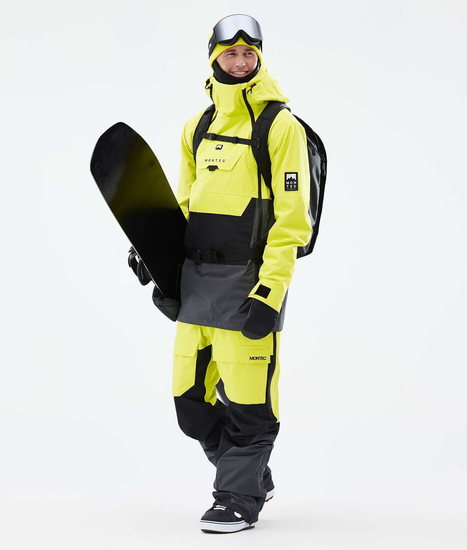 Montec Doom Bunda na Snowboard Pánské Bright Yellow/Black/Phantom, Obrázek 3 z 11