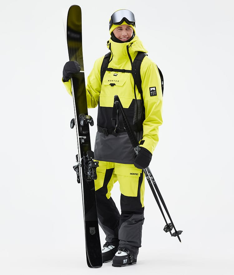 Montec Arch Pantalon de Ski Homme Bright Yellow/Black - Jaune