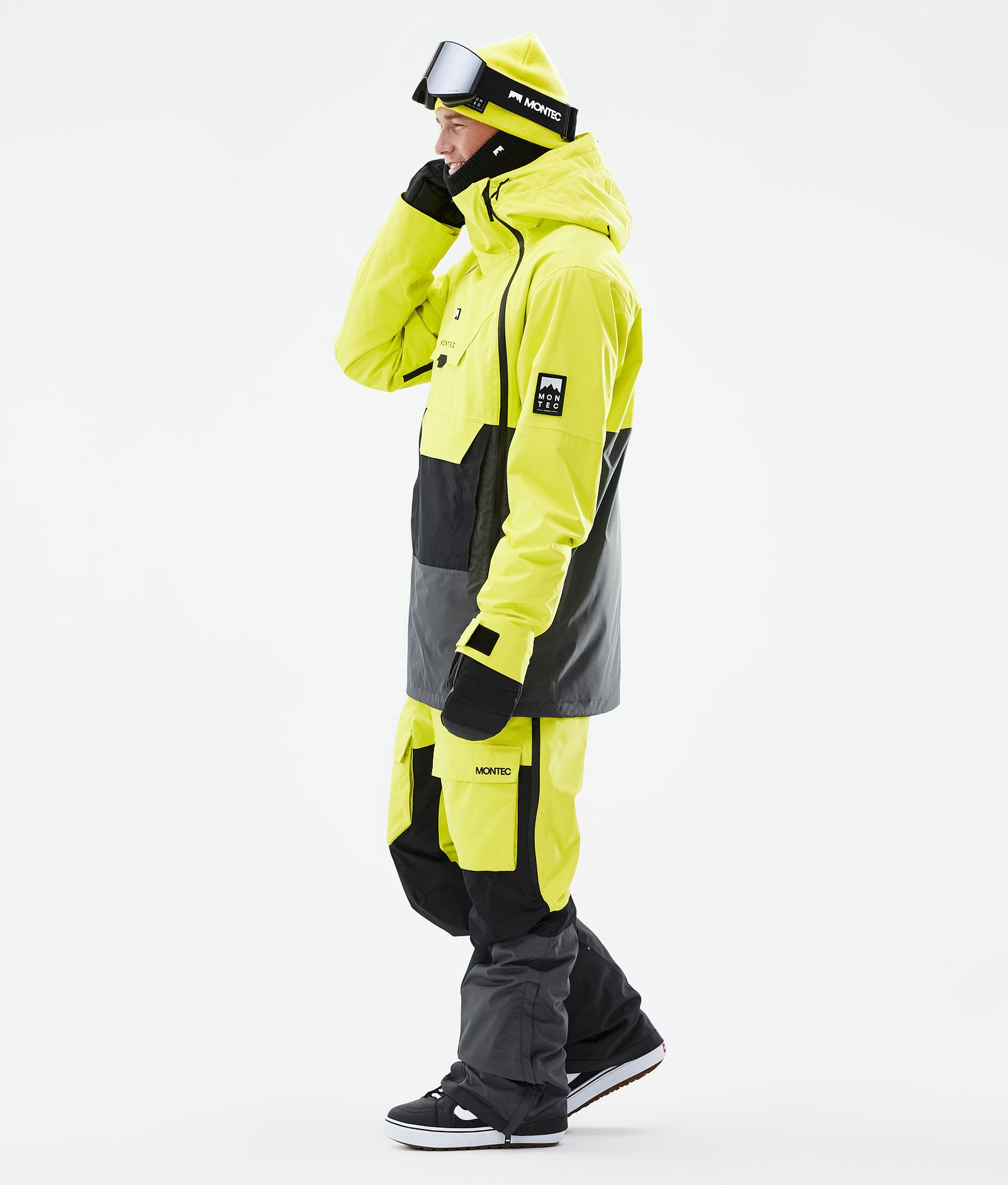 Montec Doom Bunda na Snowboard Pánské Bright Yellow/Black/Phantom, Obrázek 4 z 11