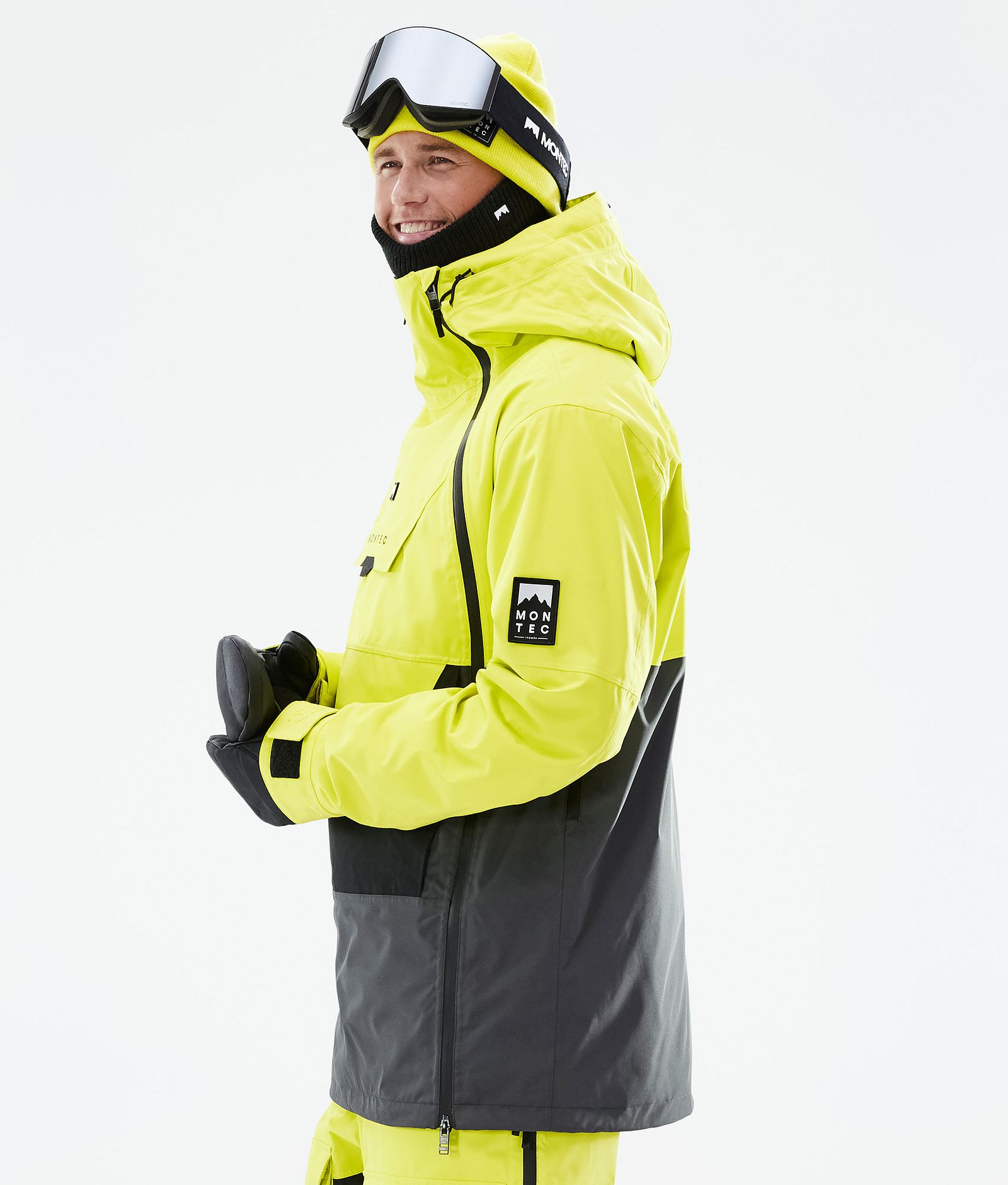 Montec Doom Veste de Ski Homme Bright Yellow/Black/Phantom, Image 6 sur 11