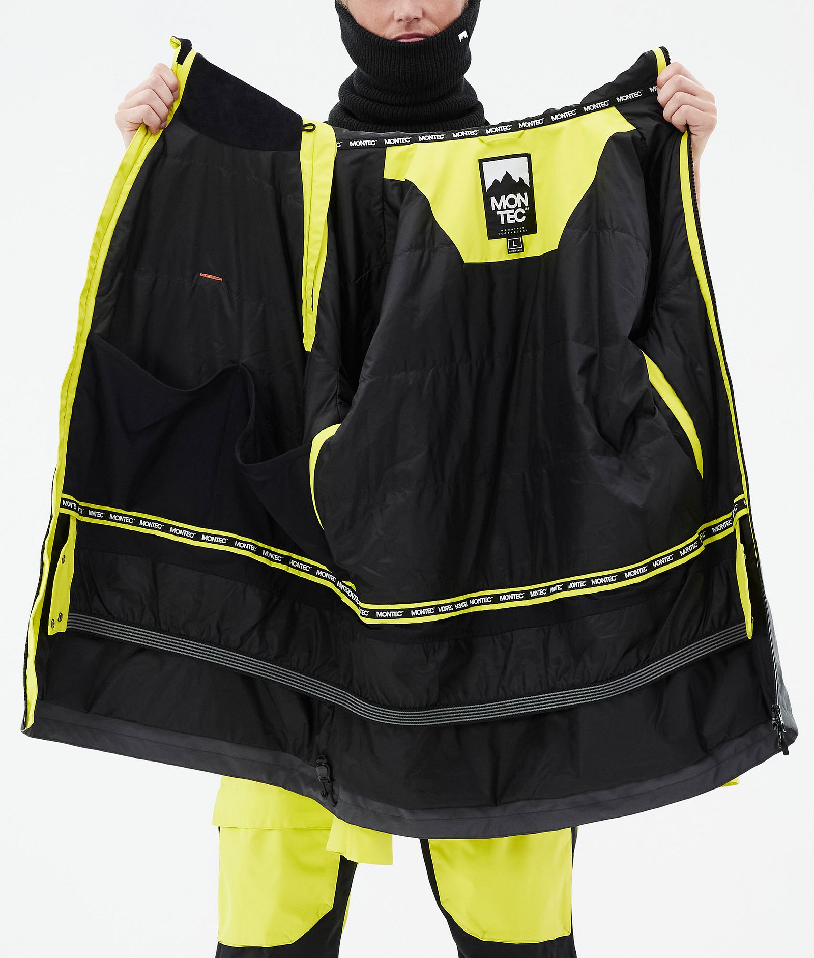 Montec Doom Veste Snowboard Homme Bright Yellow/Black/Phantom, Image 11 sur 11