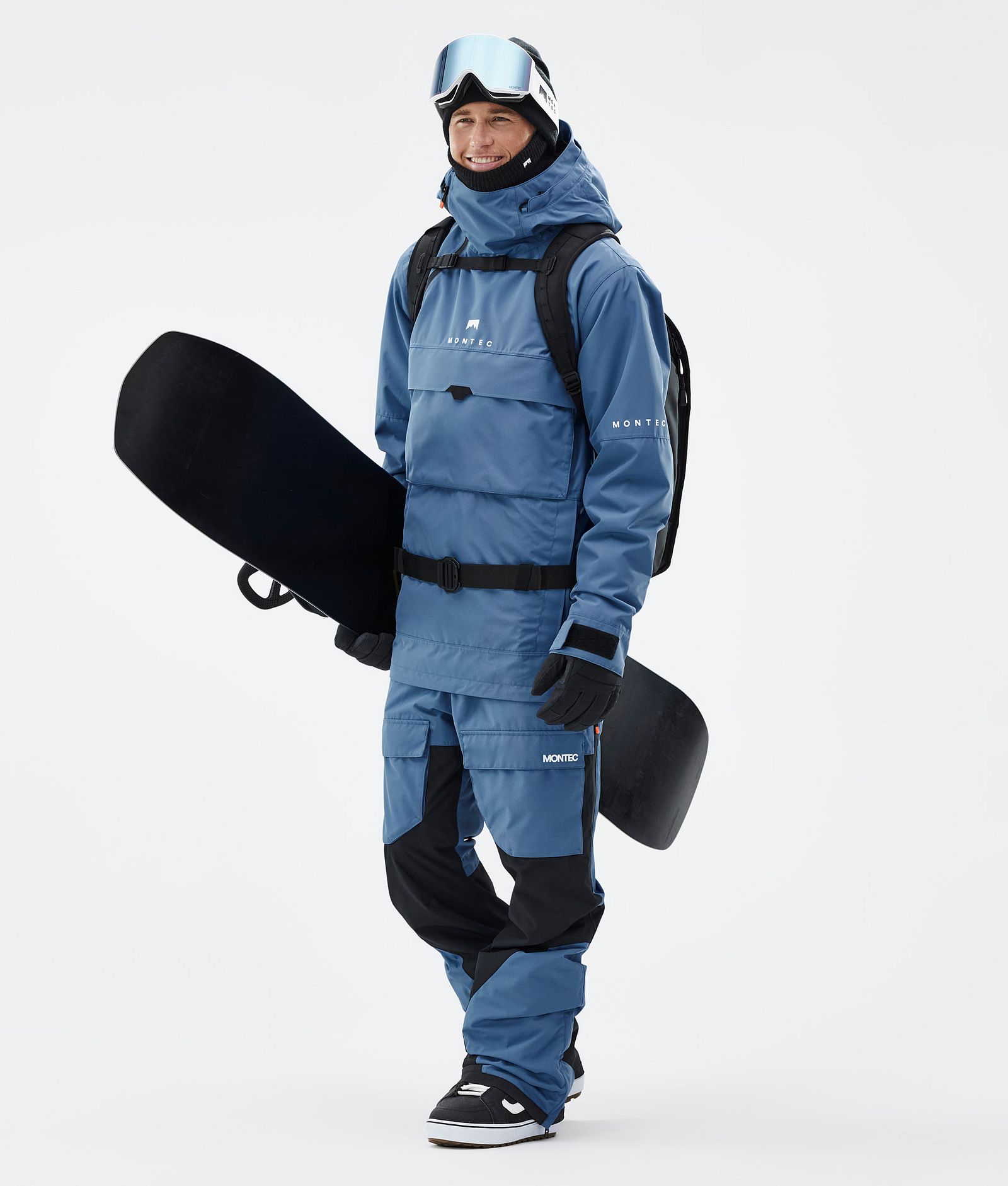 Montec Dune Kurtka Snowboardowa Mężczyźni Blue Steel