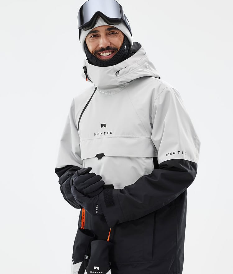 Montec Dune Kurtka Snowboardowa Mężczyźni Light Grey/Black, Zdjęcie 2 z 9