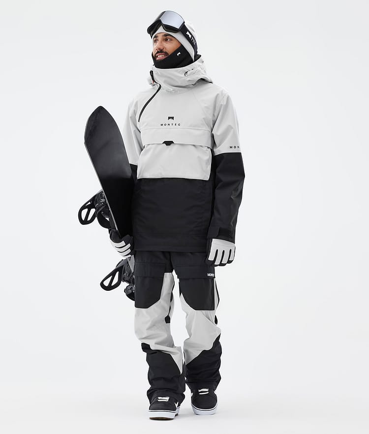 Montec Dune Veste Snowboard Homme Light Grey/Black, Image 3 sur 9