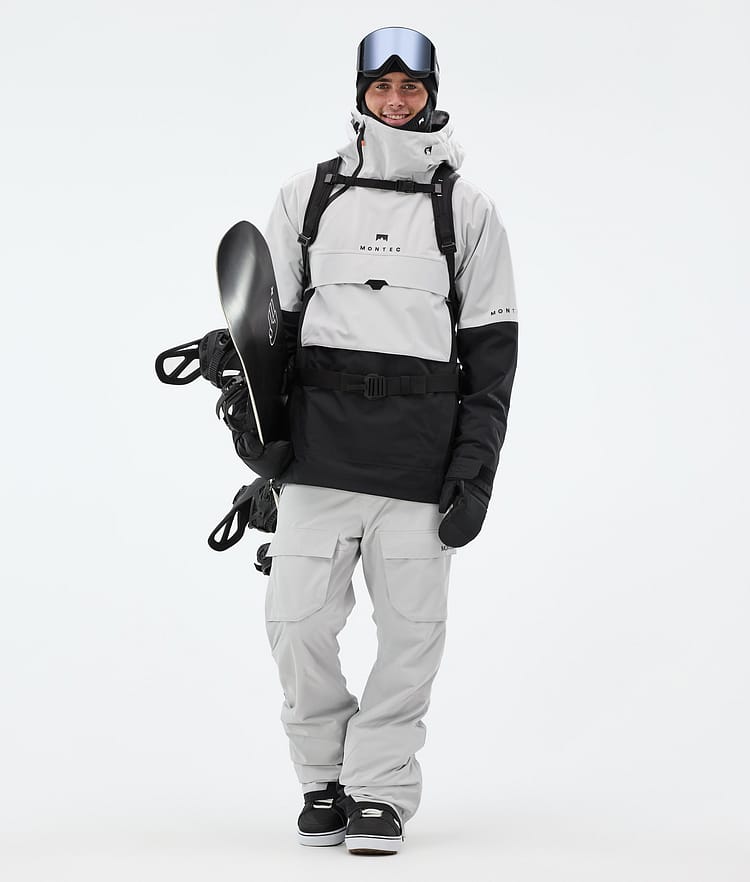 Montec Dune Snowboard jas Heren Light Grey/Black, Afbeelding 3 van 9