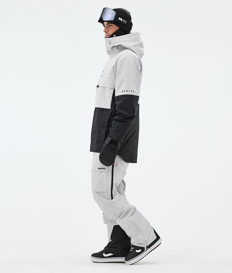 Montec Dune Snowboard jas Heren Light Grey/Black, Afbeelding 4 van 9