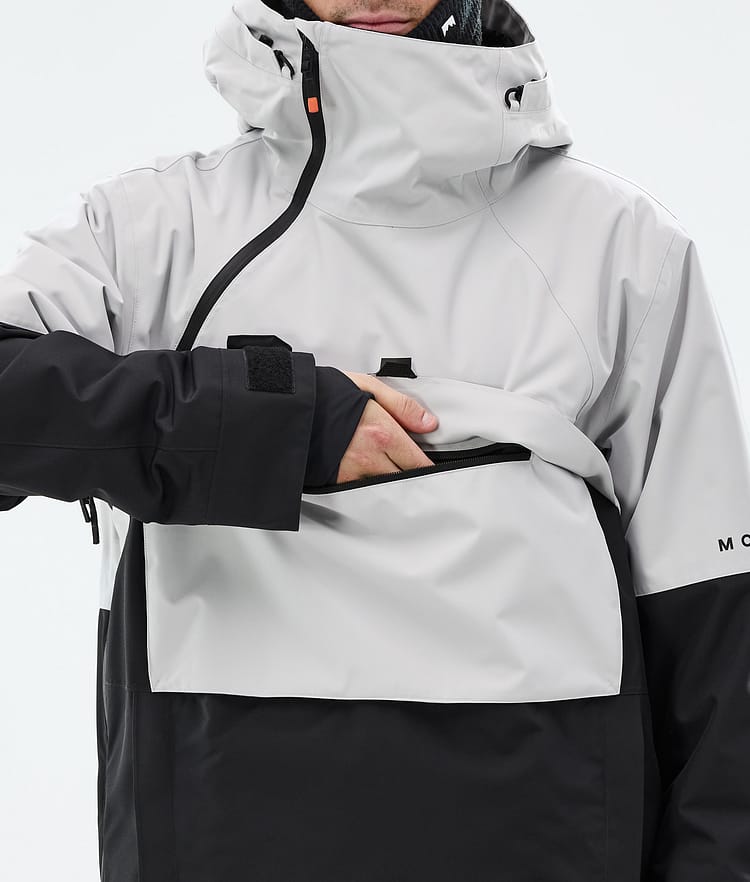 Montec Dune Snowboard jas Heren Light Grey/Black, Afbeelding 9 van 9