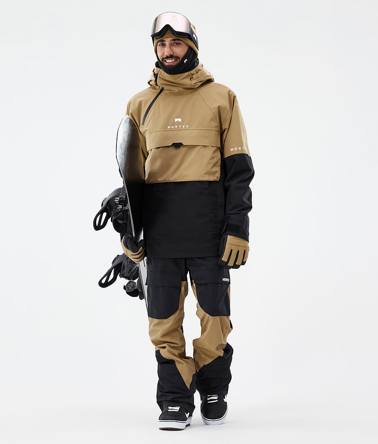 Montec Dune Kurtka Snowboardowa Mężczyźni Gold/Black, Zdjęcie 3 z 9