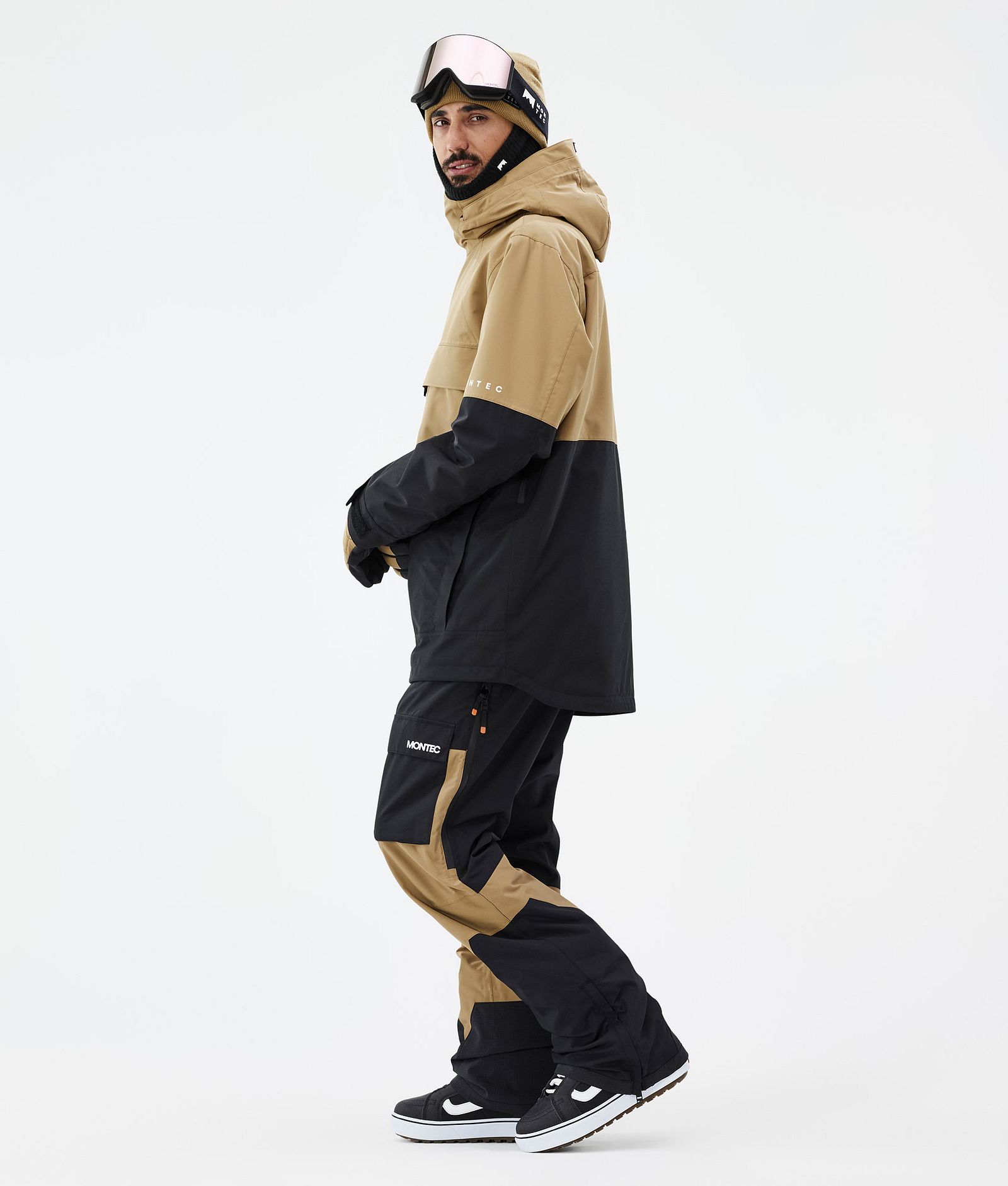 Montec Dune Bunda na Snowboard Pánské Gold/Black Renewed, Obrázek 4 z 9