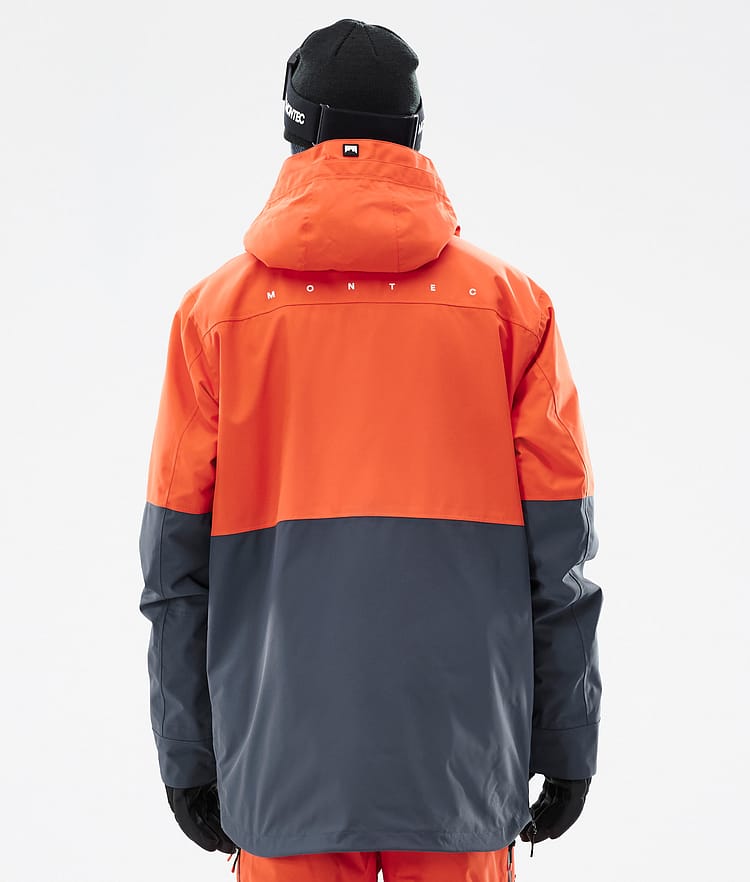 Montec Dune Skijacke Herren Orange/Black/Metal Blue, Bild 7 von 9