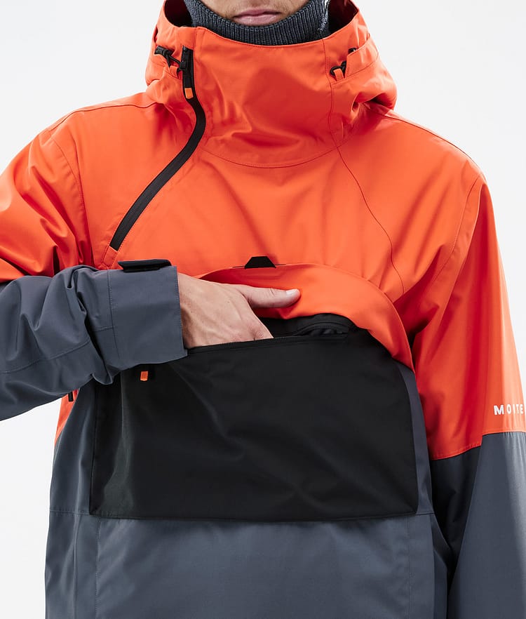 Montec Dune Kurtka Snowboardowa Mężczyźni Orange/Black/Metal Blue, Zdjęcie 9 z 9