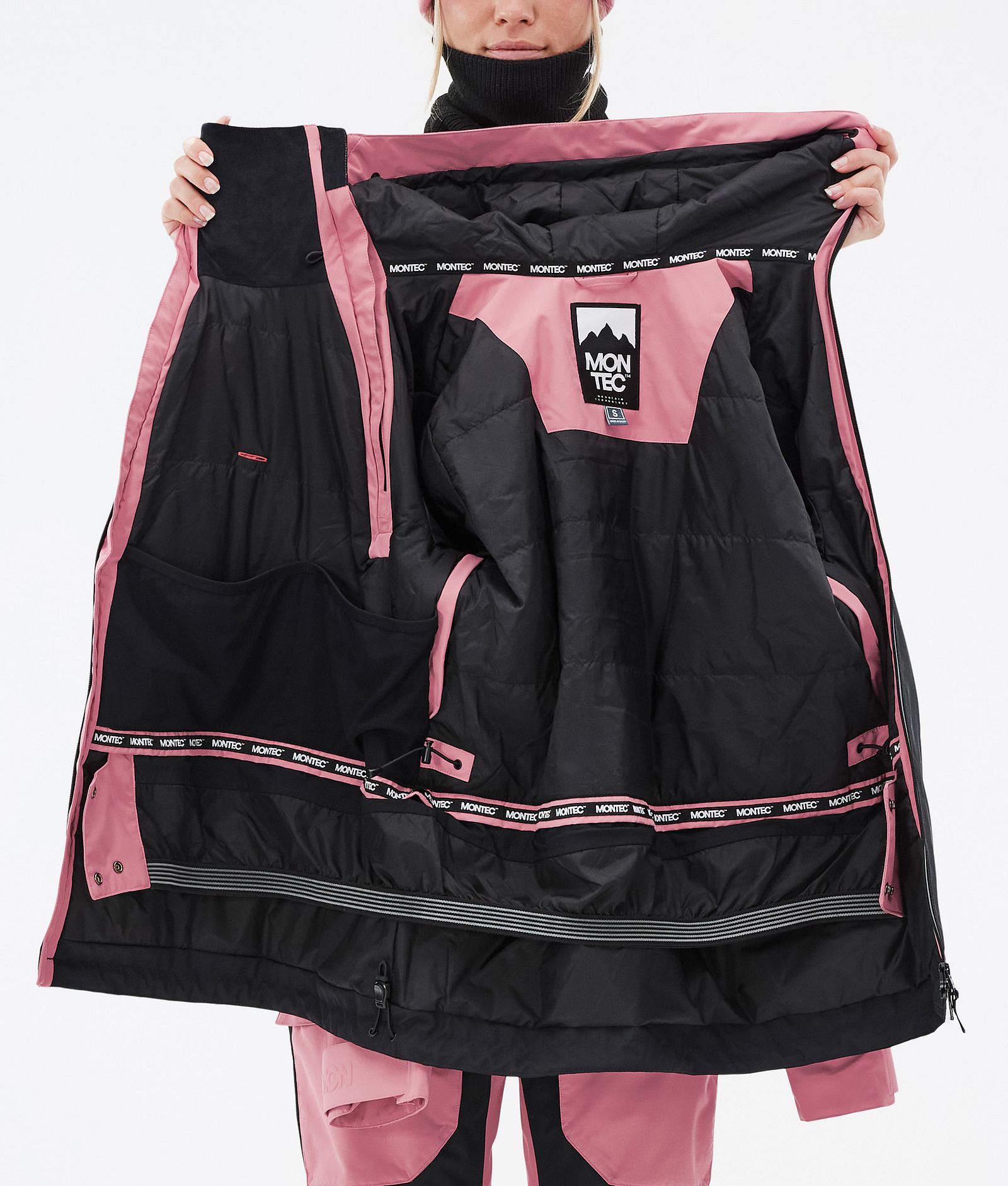 Montec Doom W Giacca Snowboard Donna Pink/Black, Immagine 11 di 11