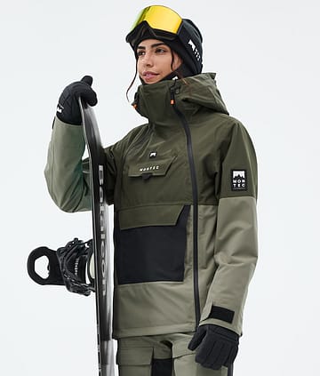Montec Doom W Kurtka Snowboardowa Kobiety Olive Green/Black/Greenish