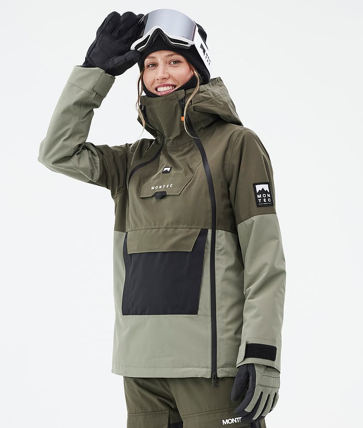 Montec Doom W Kurtka Snowboardowa Kobiety Olive Green/Black/Greenish, Zdjęcie 1 z 11