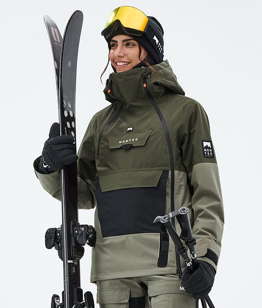 Montec Doom W Ski jas Dames Olive Green/Black/Greenish