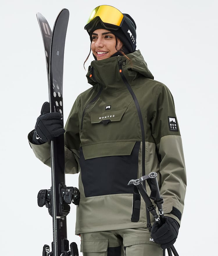 Montec Doom W Ski jas Dames Olive Green/Black/Greenish, Afbeelding 1 van 11