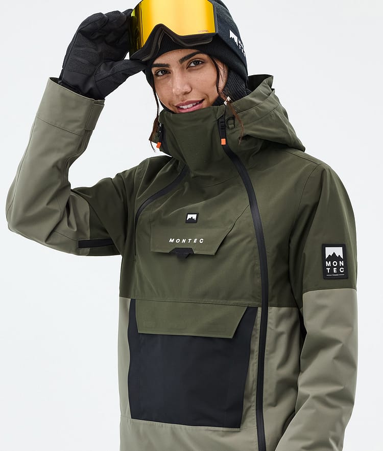Montec Doom W Ski jas Dames Olive Green/Black/Greenish, Afbeelding 2 van 11