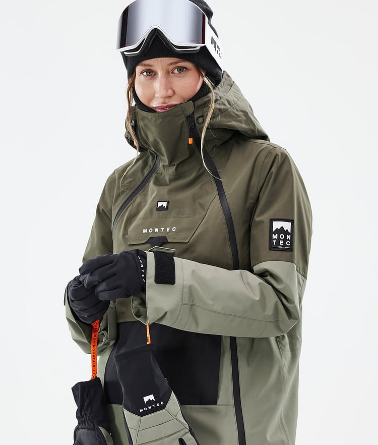 Montec Doom W Kurtka Snowboardowa Kobiety Olive Green/Black/Greenish, Zdjęcie 2 z 11