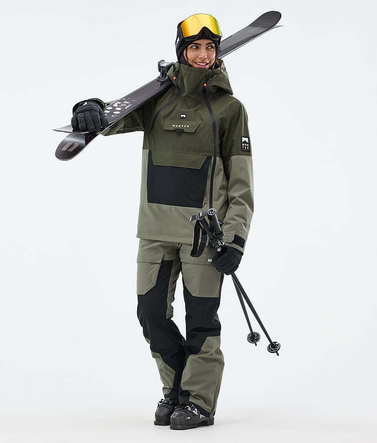 Montec Doom W Ski jas Dames Olive Green/Black/Greenish, Afbeelding 3 van 11