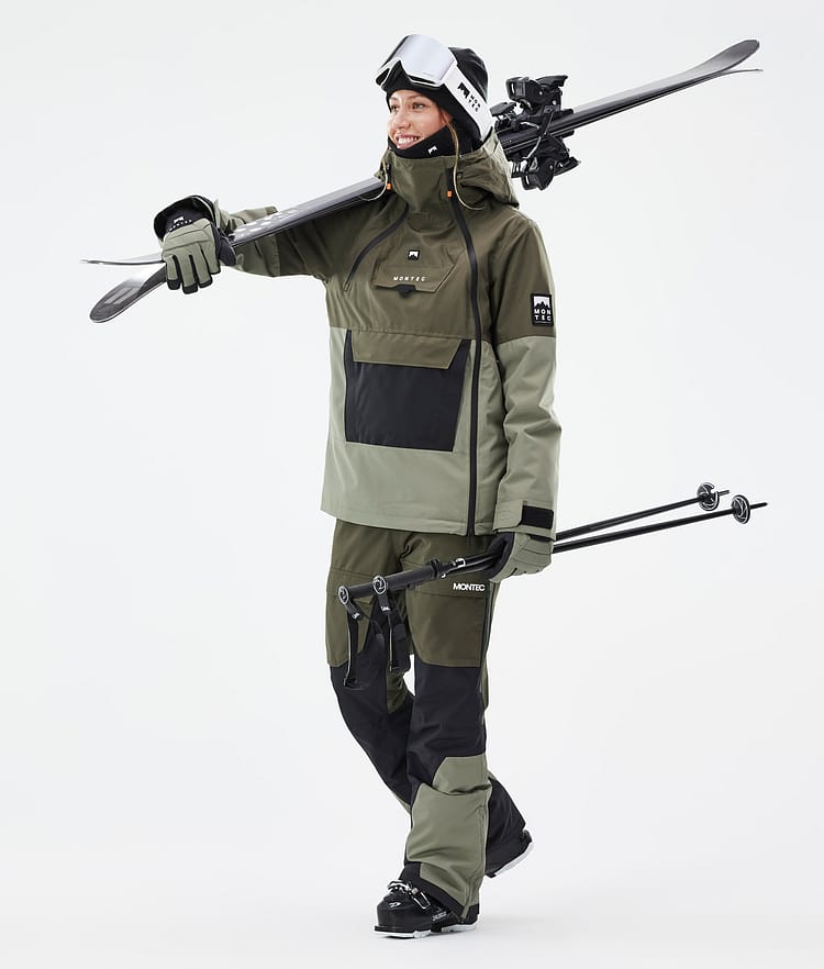 Montec Doom W Veste de Ski Femme Olive Green/Black/Greenish, Image 3 sur 11