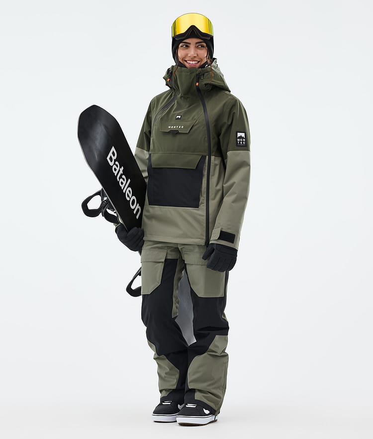 Montec Doom W Snowboard jas Dames Olive Green/Black/Greenish, Afbeelding 3 van 11