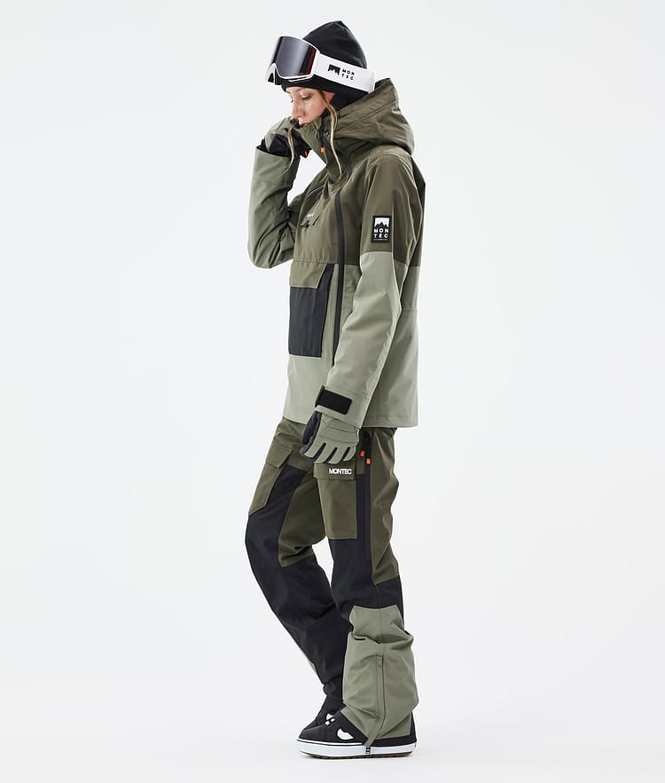 Montec Doom W Kurtka Snowboardowa Kobiety Olive Green/Black/Greenish, Zdjęcie 4 z 11