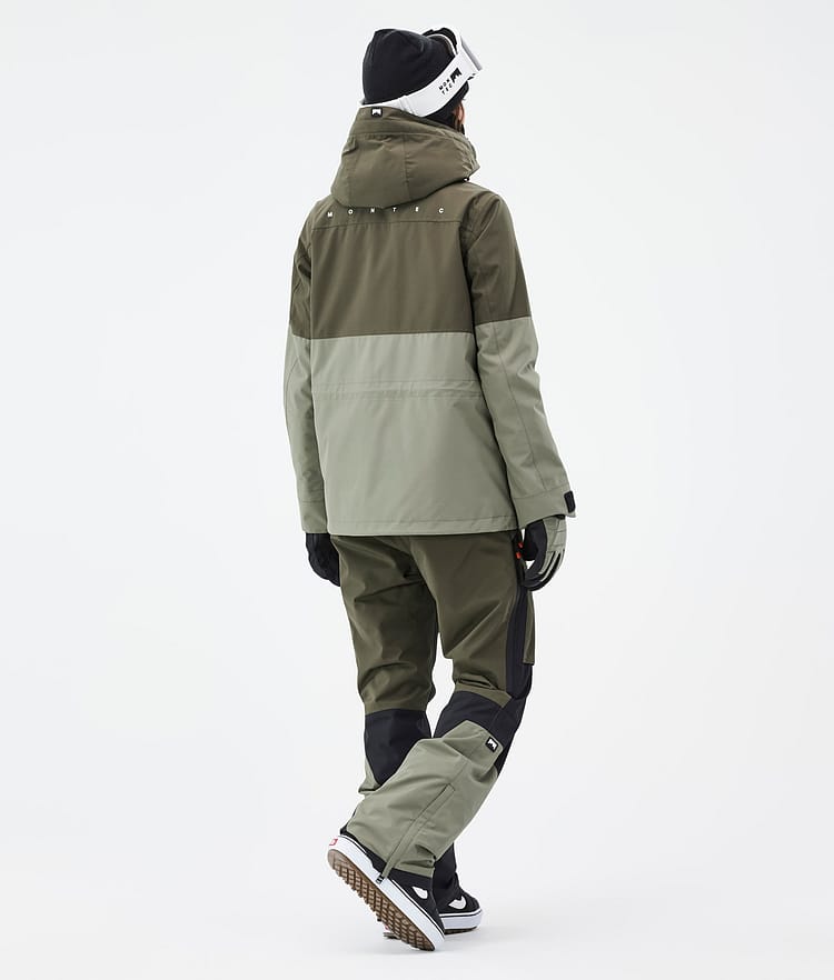 Montec Doom W Snowboardjakke Dame Olive Green/Black/Greenish Renewed, Billede 5 af 11