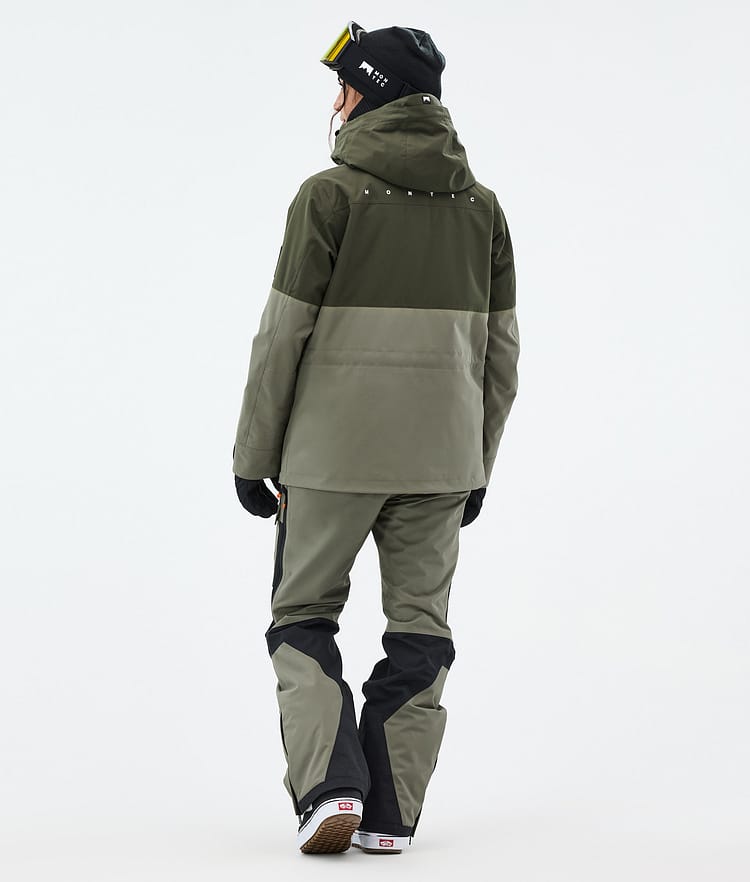 Montec Doom W Snowboard jas Dames Olive Green/Black/Greenish, Afbeelding 5 van 11