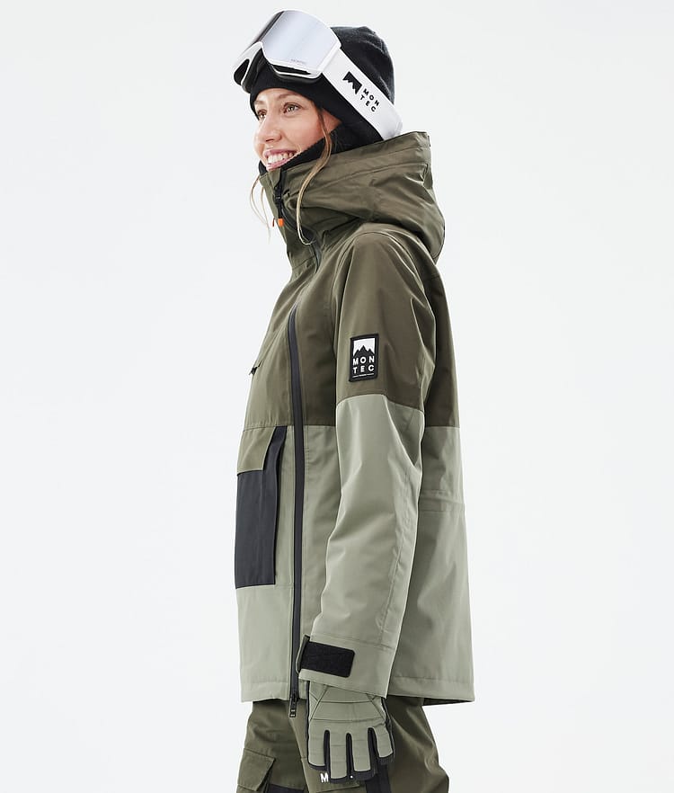 Montec Doom W Kurtka Snowboardowa Kobiety Olive Green/Black/Greenish, Zdjęcie 6 z 11