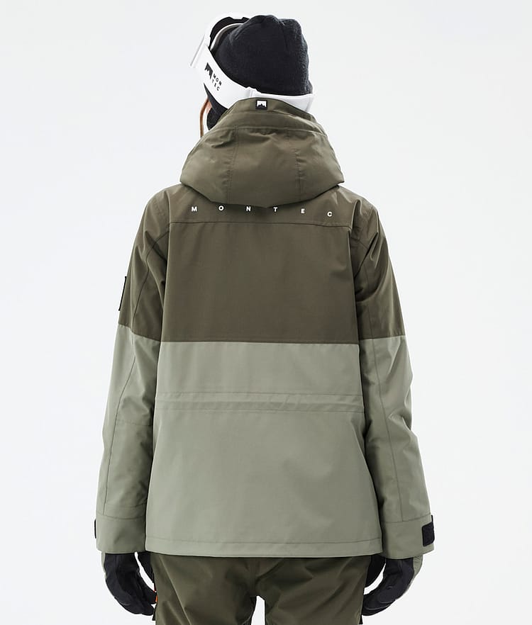 Montec Doom W Veste Snowboard Femme Olive Green/Black/Greenish