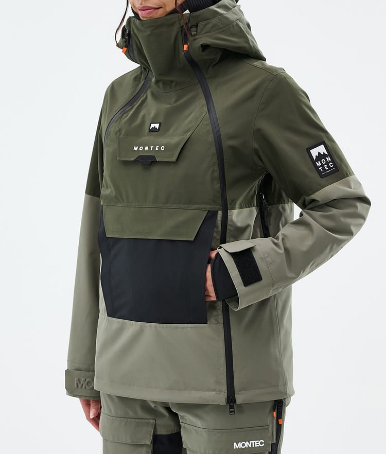 Montec Doom W Snowboard jas Dames Olive Green/Black/Greenish, Afbeelding 8 van 11